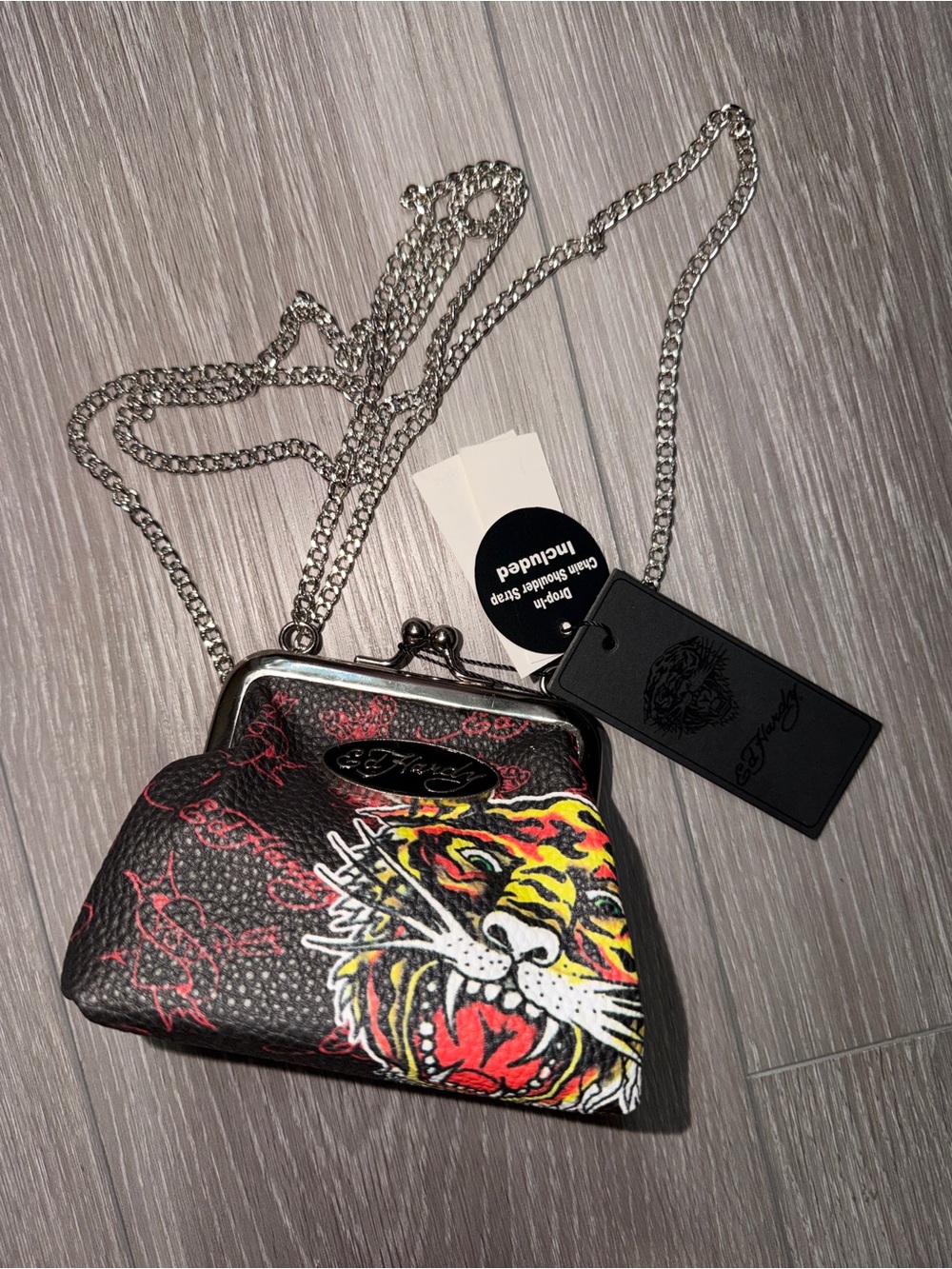 Ed Hardy Black Tiger Coinpurse